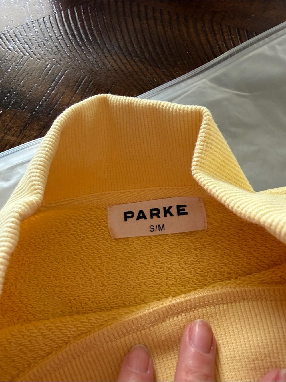 PARKE Women's Summerland Crewneck Sweatshirt with Hot Pink Logo - Picture 4 of 5
